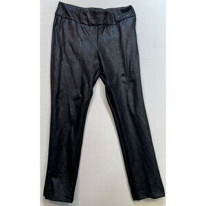 Soft Surroundings Womens Pull On Pants Size Medium Black Stretch Casual